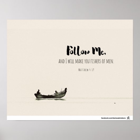 Matthew 4:19 - Fischer von Männern Poster (Vorne)