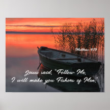Matthew 4:19 Fishers of Men Christlich Bible Verse