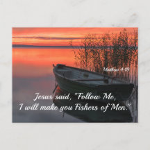 Matthew 4:19 Fishers of Men Christlich Bible Verse