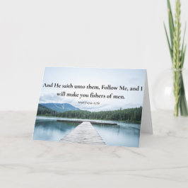 Matthew 4:19 Folge mir Jesus Bibelvers Karte
