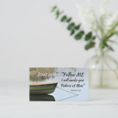 Matthew 4:19 Ich werde Sie zu Fischern der Mensche Visitenkarte (Stehend Vorderseite)