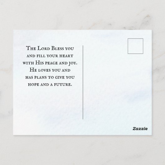 Matthew 4:19 Jesus sagte: "Komm mir hinterher", Bi Postkarte (Rückseite)