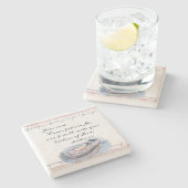 Matthew 4:19 Jesus sagte: "Komm mir hinterher" Bib Steinuntersetzer (Seitenansicht)