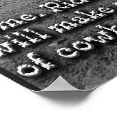 Matthew 4:19 Vereinfachte Cowboy-Version Poster (Ecke)