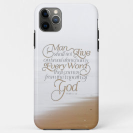 Matthew 4:4 Der Mensch darf nicht allein von Brot Case-Mate iPhone Hülle