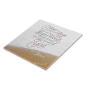 Matthew 4:4 Der Mensch darf nicht allein von Brot Fliese (Seite)