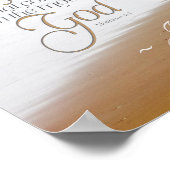 Matthew 4:4 Der Mensch darf nicht allein von Brot Poster (Ecke)