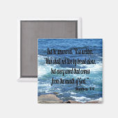 Matthew 4:4 magnet (Vorderseite/Rückseite)