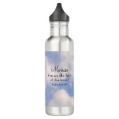 Matthew 5:13-14 Sie sind das Licht und Salz Sky Edelstahlflasche (Links)