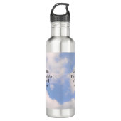 Matthew 5:13-14 Sie sind das Licht und Salz Sky Edelstahlflasche (Vorderseite)