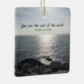 Matthew 5:13 Du bist das Salz des Erdozeans Keramikornament (Rechts)