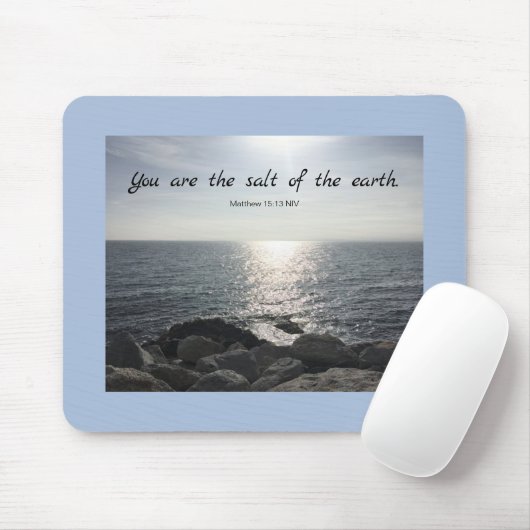 Matthew 5:13 Du bist das Salz des Erdozeans Mousepad (Mit Mouse)