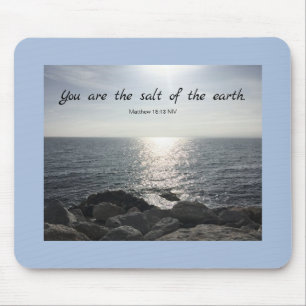 Matthew 5:13 Du bist das Salz des Erdozeans Mousepad