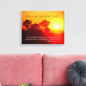 Matthew 5 14-16 Du bist das Licht der Welt Leinwanddruck (Insitu (Wohnzimmer))