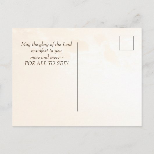 Matthew 5 14-16 Lasse deinen Lichtschein, Bibelver Postkarte (Rückseite)