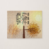 Matthew 5:14 Du bist das Licht der Weltbibel Puzzle (Horizontal)