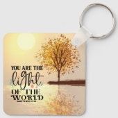 Matthew 5:14 Du bist die Christliche Leichtbibel Schlüsselanhänger (Rückseite)