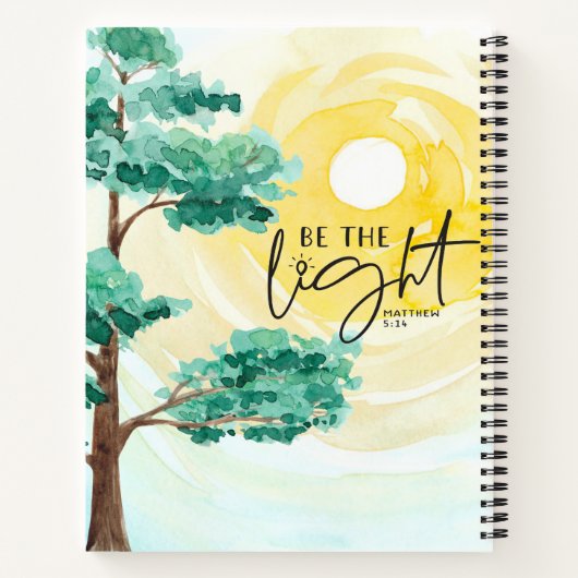 Matthew 5:14 ist das Christliche Leichtbibel-Verse Notizblock (Rückseite)