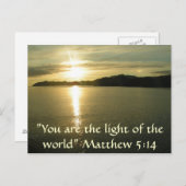 Matthew 5:14 Postkarte (Vorne/Hinten)