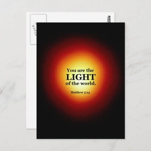 Matthew 5:14 postkarte (Vorne/Hinten)