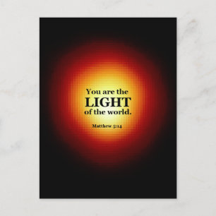 Matthew 5:14 postkarte