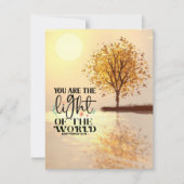 Matthew 5:14 Sie sind die Light Bible Flat Card (Vorderseite)