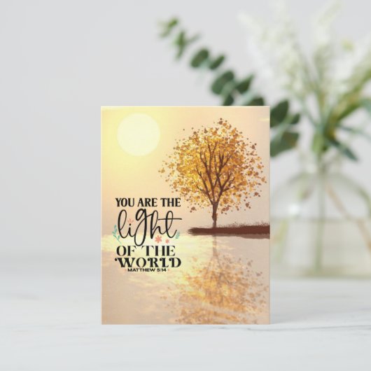 Matthew 5:14 Sie sind die Light Bible Flat Card (Stehend Vorderseite)