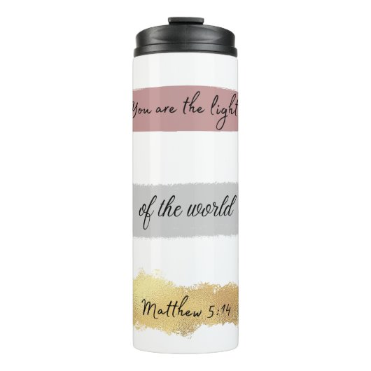 Matthew 5:14 thermosbecher (Vorderseite)