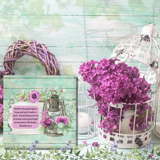 Matthew 5:15 Vintage Kerosene Lantern Magnet