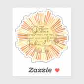 Matthew 5:16 aufkleber (Blatt)