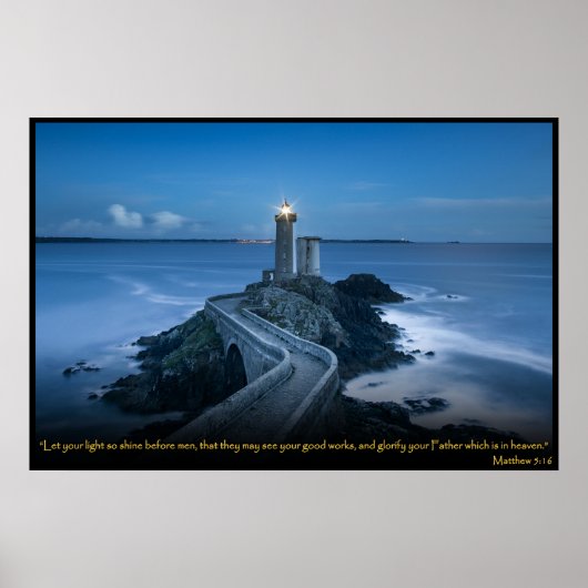 Matthew 5:16 Christlich Bibelverse-Poster Poster (Vorne)