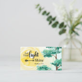 Matthew 5:16 Lasse deine helle Bibel Christlich Visitenkarte (Stehend Vorderseite)