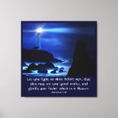 Matthew 5:16 leinwanddruck (Vorderseite)