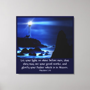 Matthew 5:16 leinwanddruck