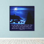 Matthew 5:16 leinwanddruck (Insitu (Holzboden))