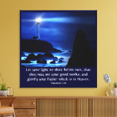 Matthew 5:16 leinwanddruck (Insitu (Wohnzimmer))