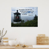 Matthew 5:16 Ließ dein Licht so glänzen vor den Mä Poster (Küche)