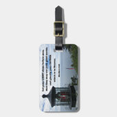 Matthew 5:16 Ließ dein Licht vor den Männern. Gepäckanhänger (Vorderseite vertikal)