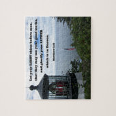 Matthew 5:16 Ließ dein Licht vor den Männern. Puzzle (Vertikal)