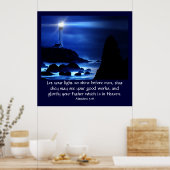 Matthew 5:16 poster (Küche)