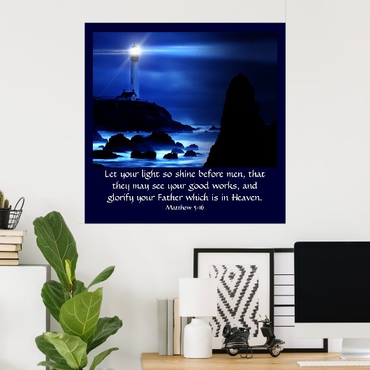 Matthew 5:16 poster (Heimbüro)