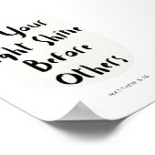 Matthew 5:16 Poster (Ecke)