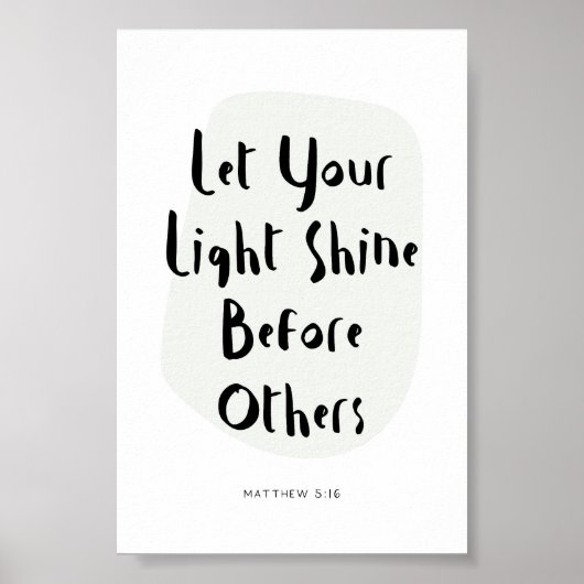Matthew 5:16 Poster (Vorne)