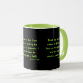 Matthew 5:17 KJV Bible Scripture Two-Tone Tasse (VorderseiteRechts)