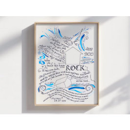 Matthew 5 24 27 Haus am Rock Bible Verse Poster