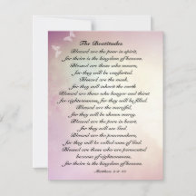 Matthew 5:3-10 Beatitudes Bibelflachkarte