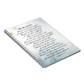 Matthew 5:3-10 Beatitudes Sermon auf dem Berg Notizblock (Rechte Seite)