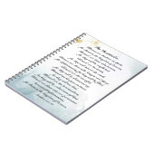 Matthew 5:3-10 Beatitudes Sermon auf dem Berg Notizblock (Linke Seite)