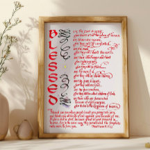 Matthew 5 3 12 Jesus gesegnete Christliche Verse