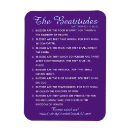 Matthew 5:3 bis 5:10 Heilige Schrift 8 Beatitudes Magnet